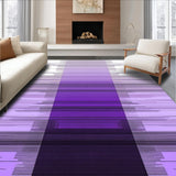 Ultra Soft Area Rug, Non Slip, Stain Resistant, Washable Area Rugs for Living Room, Bedroom, Eclectic Purple and Black Artistry(Purple)
