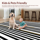 Timeless Black and White Stripes(Black)