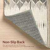 Ultra Soft Area Rug, Non Slip, Stain Resistant, Washable Area Rugs for Living Room, Bedroom, Sophisticated Muted Animal Print(Beige)