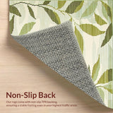 Ultra Soft Area Rug, Non Slip, Stain Resistant, Washable Area Rugs for Living Room, Bedroom, Stylish Ultra-Thin Green Design(Green)