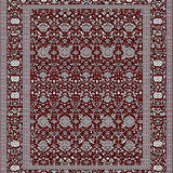 Ultra Soft Area Rug, Non Slip, Stain Resistant, Washable Area Rugs for Living Room, Bedroom, Abstract Floral Runner for(Red)