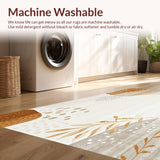 Ultra Soft Area Rug, Non Slip, Stain Resistant, Washable Area Rugs for Living Room, Bedroom, Warm Beige Boho with Gentle Mottled Design and Natural Color Harmony(Beige)