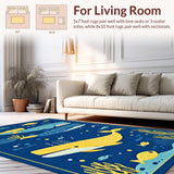 Oceanic Playful Graphic Motif(Blue)