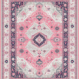Whimsical Ogee Print with Hues(Pink)