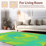 Captivating Fluid Motion Geometry(Blue)