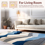 Chic Modern Artistic Stripe Design(Blue)