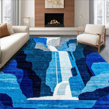 Chic Abstract Cascade Design(Blue)