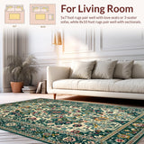 Elegant Green Abstract Fusion(Ivory)