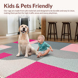 Ultra Soft Area Rug, Non Slip, Stain Resistant, Washable Area Rugs for Living Room, Bedroom, Soft Washable Bedroom Area Rug Grey Pink(Gray)