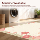 Bright Cheerful Bunny Garden Scene(Beige)