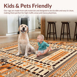 Bold Colorful Lattice Arrangement(Beige)