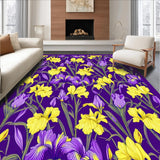 Ultra Soft Area Rug, Non Slip, Stain Resistant, Washable Area Rugs for Living Room, Bedroom, Colorful Carnival Inspired Aesthetic(Yellow)