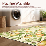 Beige Field Apple Grove Mats Latex Back Non Slip Area(Beige)