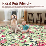 Elegant Light Green Textured Motif(Ivory)