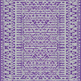 Ultra Soft Area Rug, Non Slip, Stain Resistant, Washable Area Rugs for Living Room, Bedroom, Elegant Symmetrical Design Appeal(Purple)
