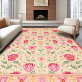 Fun Eclectic Floral Composition(Beige)