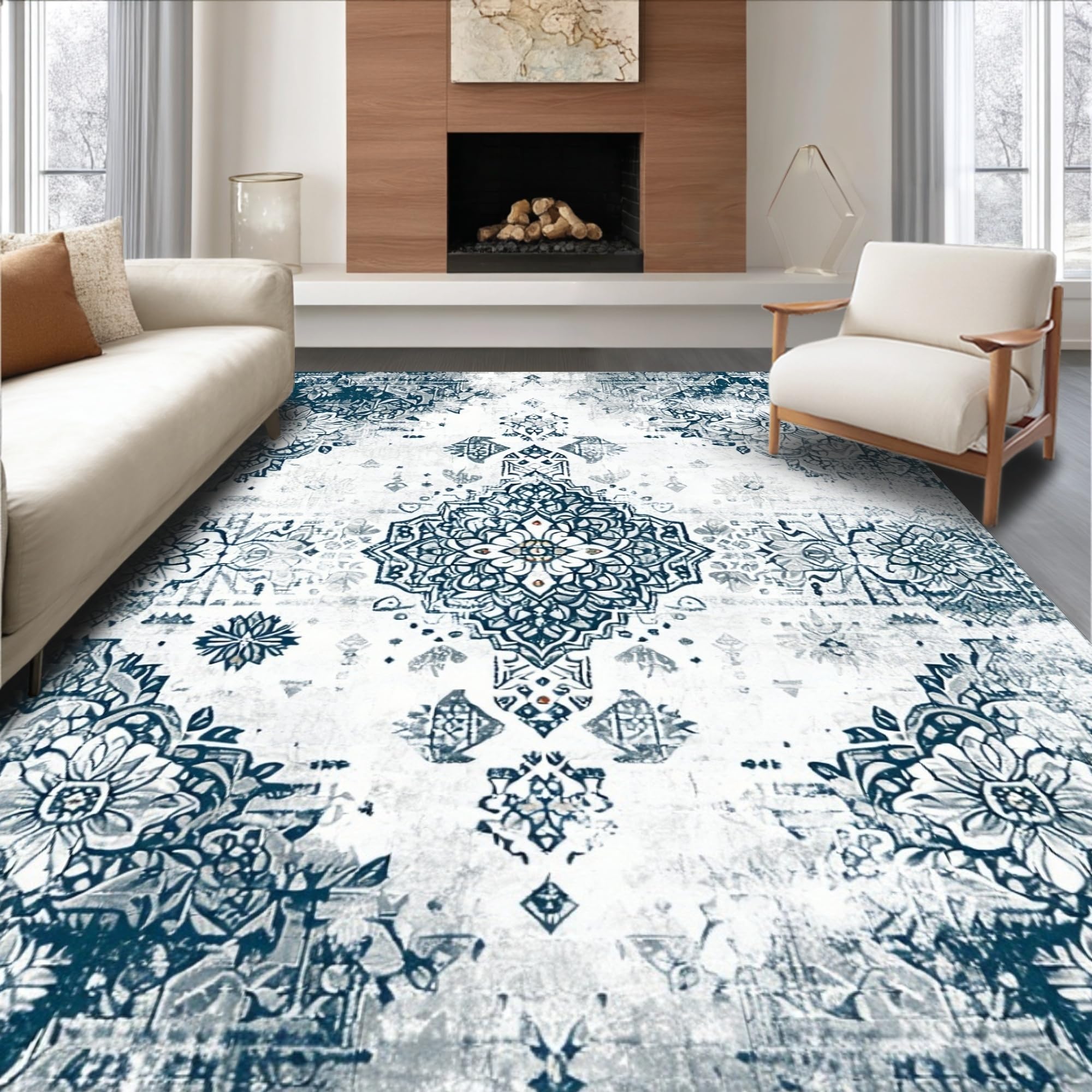Chic Retro Medallion Aesthetic Rug – ODIKA