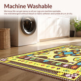 Ultra Soft Area Rug, Non Slip, Stain Resistant, Washable Area Rugs for Living Room, Bedroom, Lively Contemporary Floral Aesthetic(Brown)