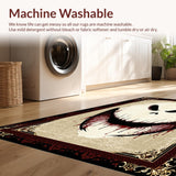 Ultra Soft Area Rug, Non Slip, Stain Resistant, Washable Area Rugs for Living Room, Bedroom, Rustic Halloween Themed Decor Piece(White)