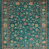 Ultra Soft Area Rug, Non Slip, Stain Resistant, Washable Area Rugs for Living Room, Bedroom, Boho Insect Print Round(Teal)