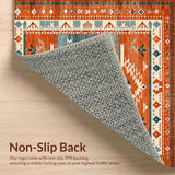 Stylish Southwestern with Warm Hues and Unique Textures(Red)