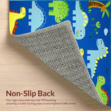 Ultra Soft Area Rug, Non Slip, Stain Resistant, Washable Area Rugs for Living Room, Bedroom, Charming Animal Fantasy Style(Blue)