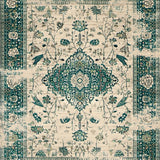 Ultra Soft Area Rug, Non Slip, Stain Resistant, Washable Area Rugs for Living Room, Bedroom, Elegant Geometric Pattern Fusion(Beige)