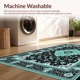 Elegant Teal and Black Medallion(Black)