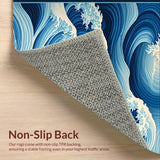 Charming Fluid Curved Texture(Blue)