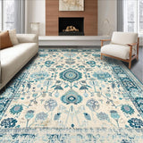 Ultra Soft Area Rug, Non Slip, Stain Resistant, Washable Area Rugs for Living Room, Bedroom, Rustic Vintage Pastel Vibes(Beige)