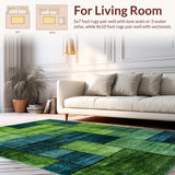 Fresh Grass Green Floral Motif(Green)