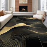 Elegant Gold and Black Geometric(Black)