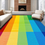 Enchanting Cornered Rainbow Print(Red)