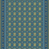 Ultra Soft Area Rug, Non Slip, Stain Resistant, Washable Area Rugs for Living Room, Bedroom, Sophisticated Geometric(Blue)