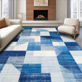 Ultra Soft Area Rug, Non Slip, Stain Resistant, Washable Area Rugs for Living Room, Bedroom, Preppy Bowtie Pattern Rug Soft Blue Decorative Mat with Non Slip Design(Blue)