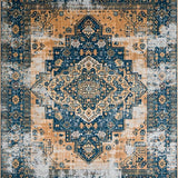 Chic Earthy Geometric Arrangement(Blue)