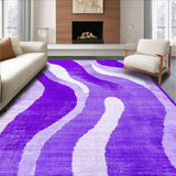 Ultra Soft Area Rug, Non Slip, Stain Resistant, Washable Area Rugs for Living Room, Bedroom, Creative Eclectic Dreamy Patterns(Purple)