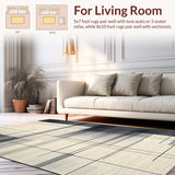 Contemporary White Patterned Surface(Beige)