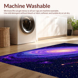 Ultra Soft Area Rug, Non Slip, Stain Resistant, Washable Area Rugs for Living Room, Bedroom, Radiant Colorful Constellation Layout(Purple)
