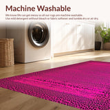 Ultra Soft Area Rug, Non Slip, Stain Resistant, Washable Area Rugs for Living Room, Bedroom, Trendy Abstract Animal Aesthetic(Pink)