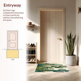 Earthy Tones Square Decor(Green)