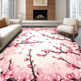 Ultra Soft Area Rug, Non Slip, Stain Resistant, Washable Area Rugs for Living Room, Bedroom, Lush Elegant Floral Symphony(Pink)