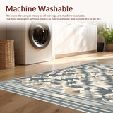 Ultra Soft Area Rug, Non Slip, Stain Resistant, Washable Area Rugs for Living Room, Bedroom, Sleek Contemporary Abstract Aesthetic(Gray)