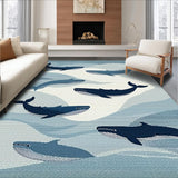Contemporary Ocean Wave Design(Blue)