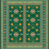 Contemporary Lattice Artful Motif(Green)