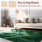 Earthy Watercolor Mountain Landscape(Green)