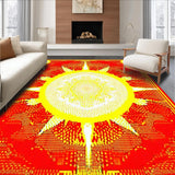 Colorful Patterned Floor Art(Red)
