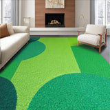Ultra Soft Area Rug, Non Slip, Stain Resistant, Washable Area Rugs for Living Room, Bedroom, Contemporary Minimalist Green Non-Shedding Home Carpet(Green)