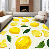Ultra Soft Area Rug, Non Slip, Stain Resistant, Washable Area Rugs for Living Room, Bedroom, Vivid Rainbow Tiled Aesthetic(Yellow)