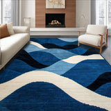 Dynamic Blue Tones Shag Appeal(Blue)